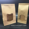 Flat Bottom Pouch/Paper Bag with Window for Bread